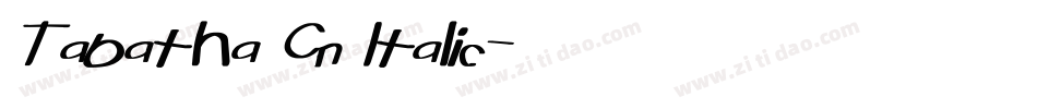 Tabatha Cn Italic字体转换